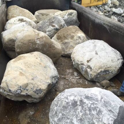 28t Artic Tipper Load Glacial Boulders